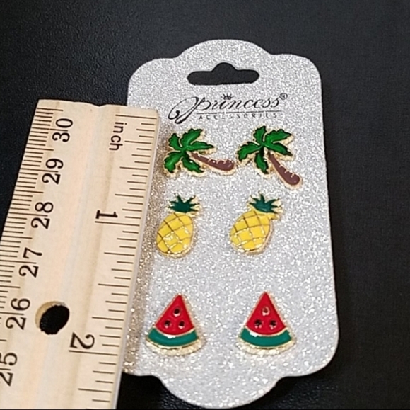 3 for $15 Set of Fruit Earrings - Picture 4 of 4